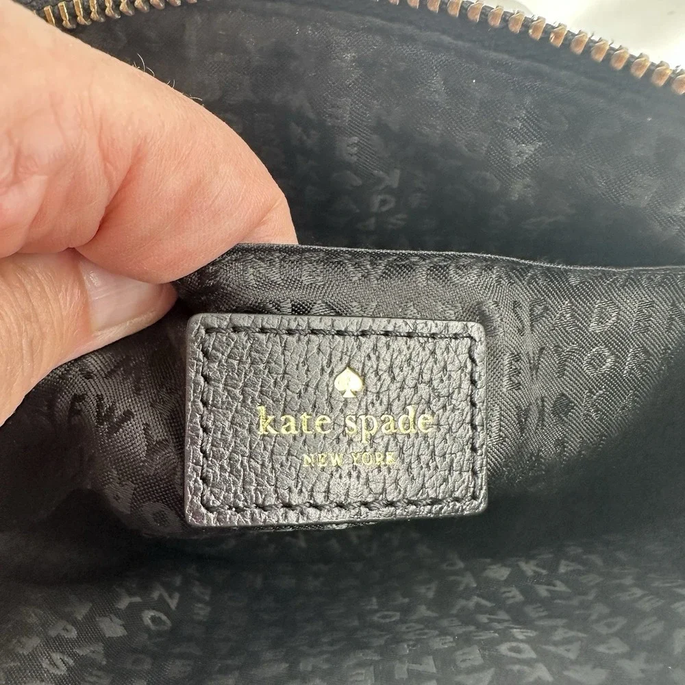 Kate Spade Black Pebbled Leather Grove Street Millie Crossbody Bag